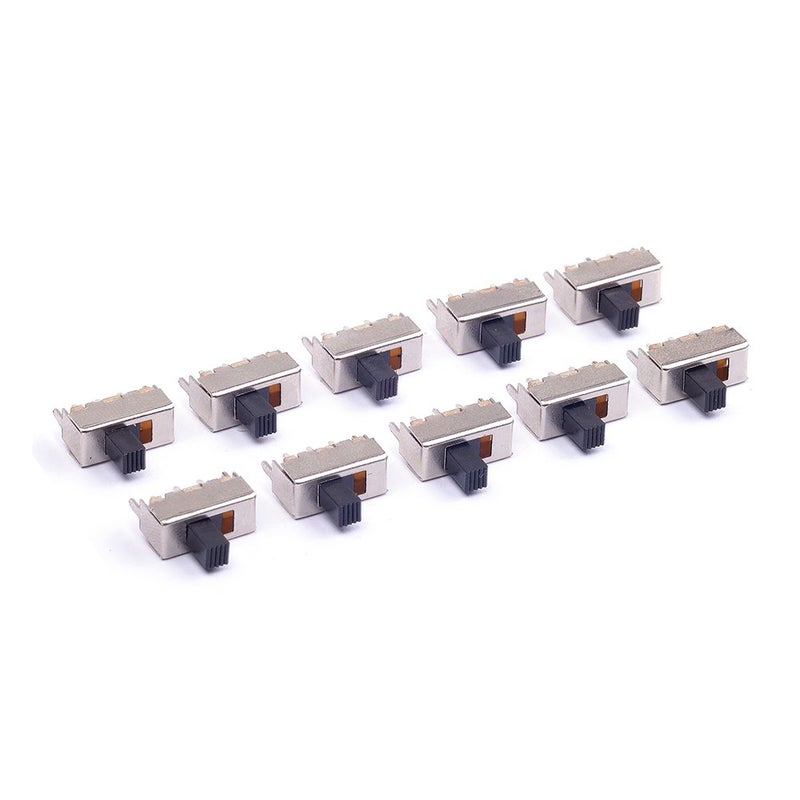 Cylewet 10Pcs 12mm Vertical Slide Switch SPDT 1P2T with 3 Pins PCB Panel for Arduino (Pack of 10) CYT1016 - Image 2